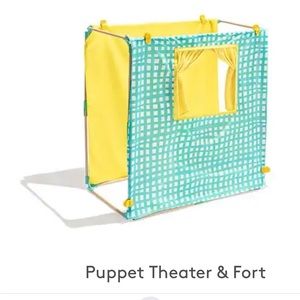 Lovevery puppet theater and fort with puppets